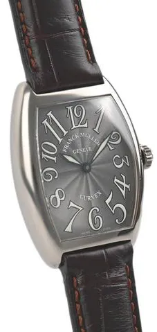 Franck Muller Cintree Curvex 7502 QZ 38.5mm White gold Gray 2