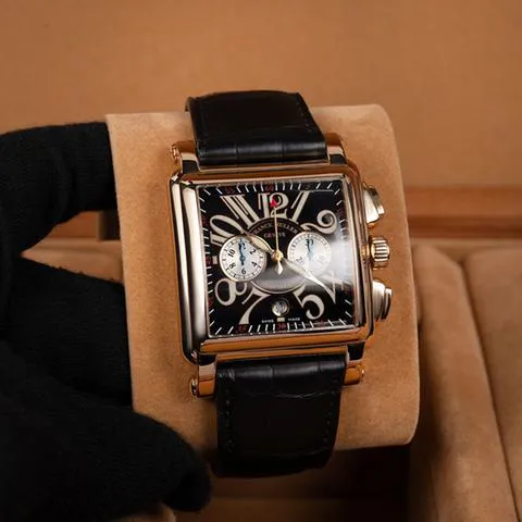 Franck Muller Conquistador Cortez 10000 H CC 45mm Rose gold Black 7