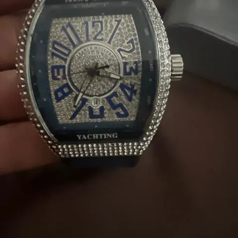 Franck Muller Vanguard V 45 SC DT 44mm Stainless steel Blue 17