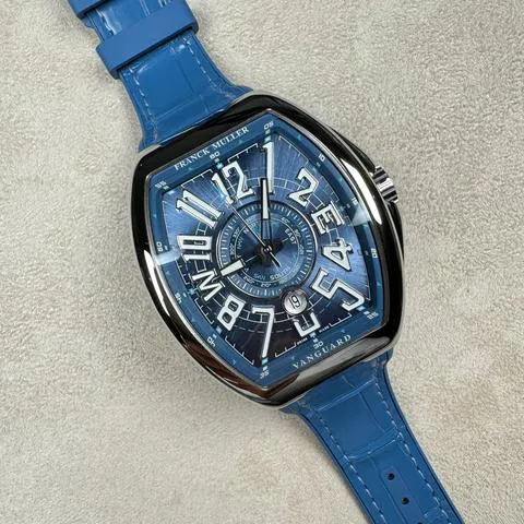 Franck Muller Vanguard V 45 SC DT YT MAR 45mm Stainless steel Blue