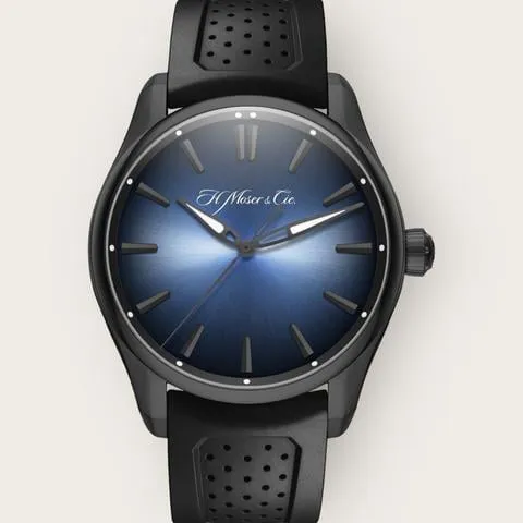 H. Moser & Cie. Pioneer 3200-1205 43mm Stainless steel Blue