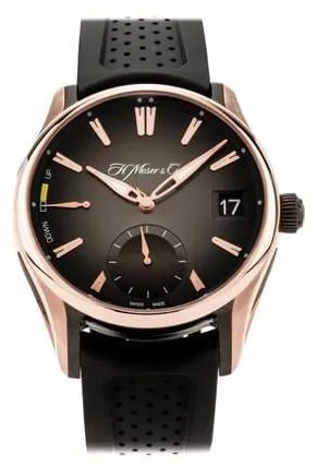 H. Moser & Cie. Pioneer 3800-0900 42mm Rose gold Black