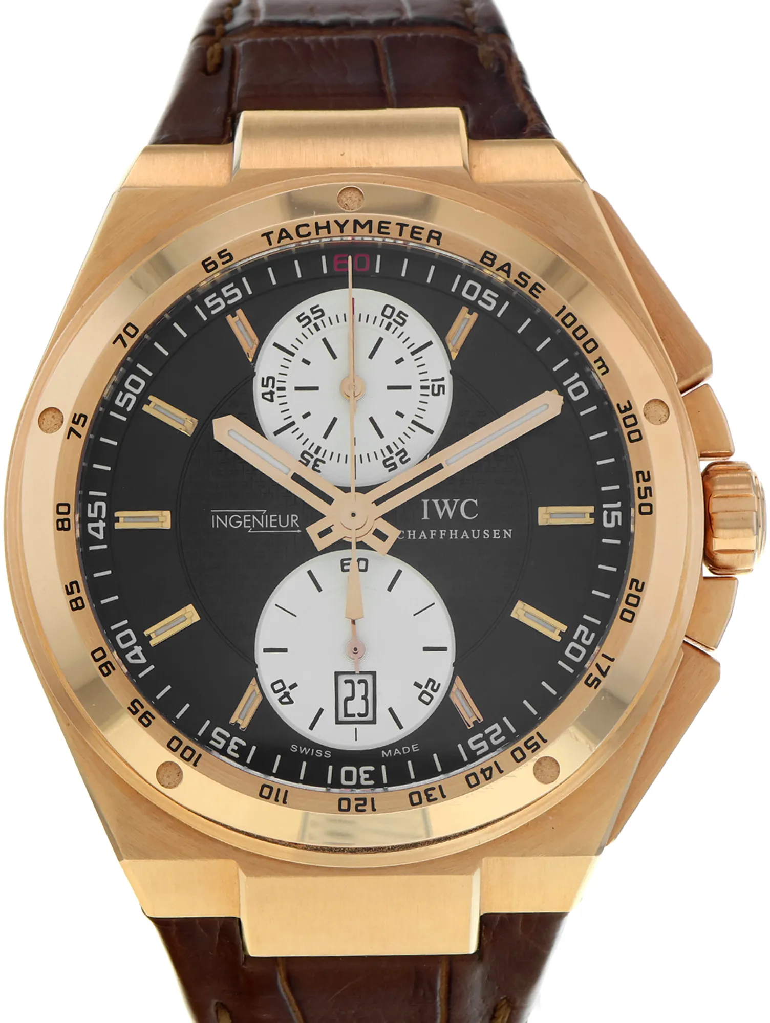 IWC Ingenieur IW378402 45mm Rose gold Black