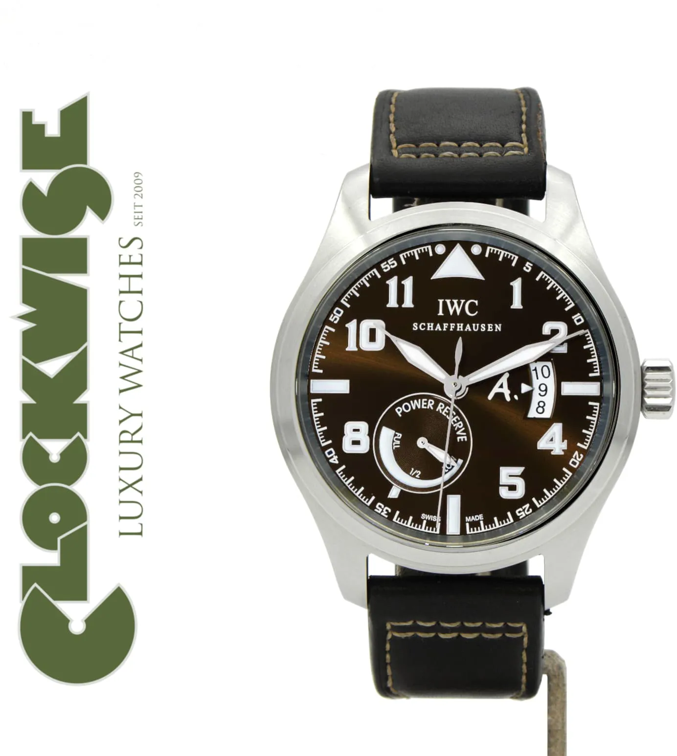 IWC Pilot IW320104 44mm Edelstahl Brown