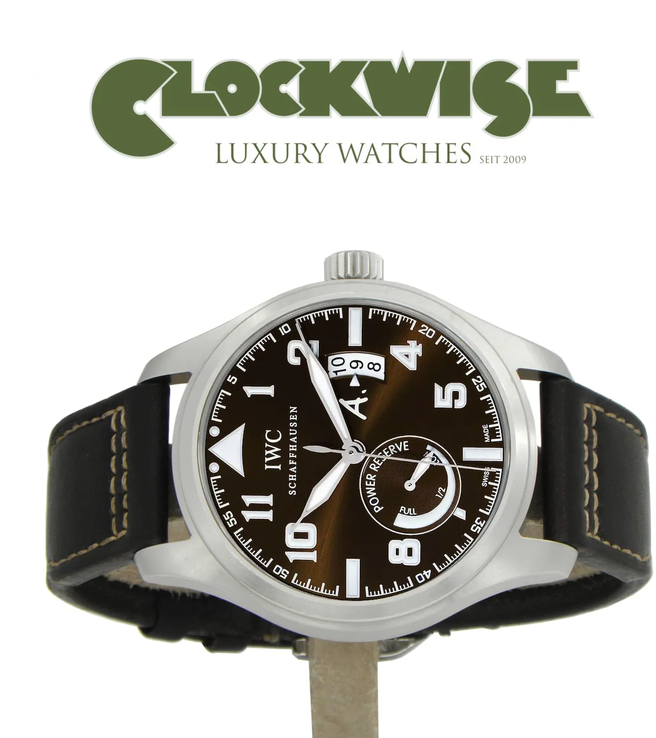 IWC Pilot IW320104 44mm Edelstahl Brown 3