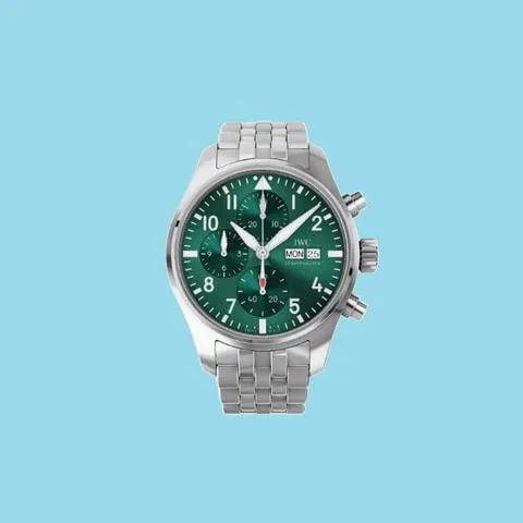 IWC Pilot IW388104 41mm Stainless steel Green