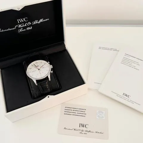 IWC Portuguese Chronograph IW3714 41mm Stainless steel White 7