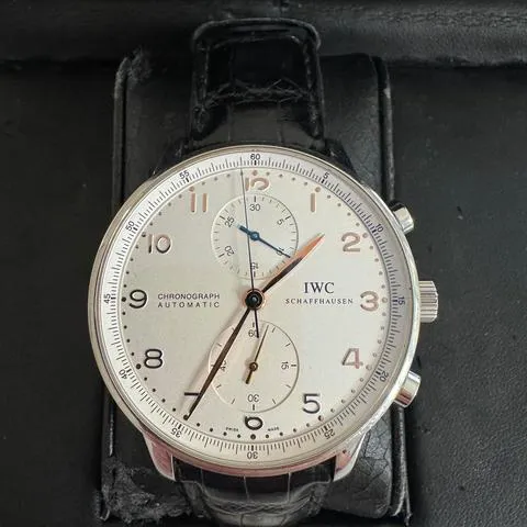 IWC Portuguese Chronograph IW3714 41mm Stainless steel White 9