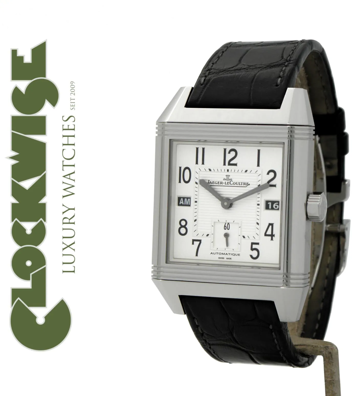 Jaeger-LeCoultre Reverso Squadra Hometime 230.8.77 35mm Edelstahl