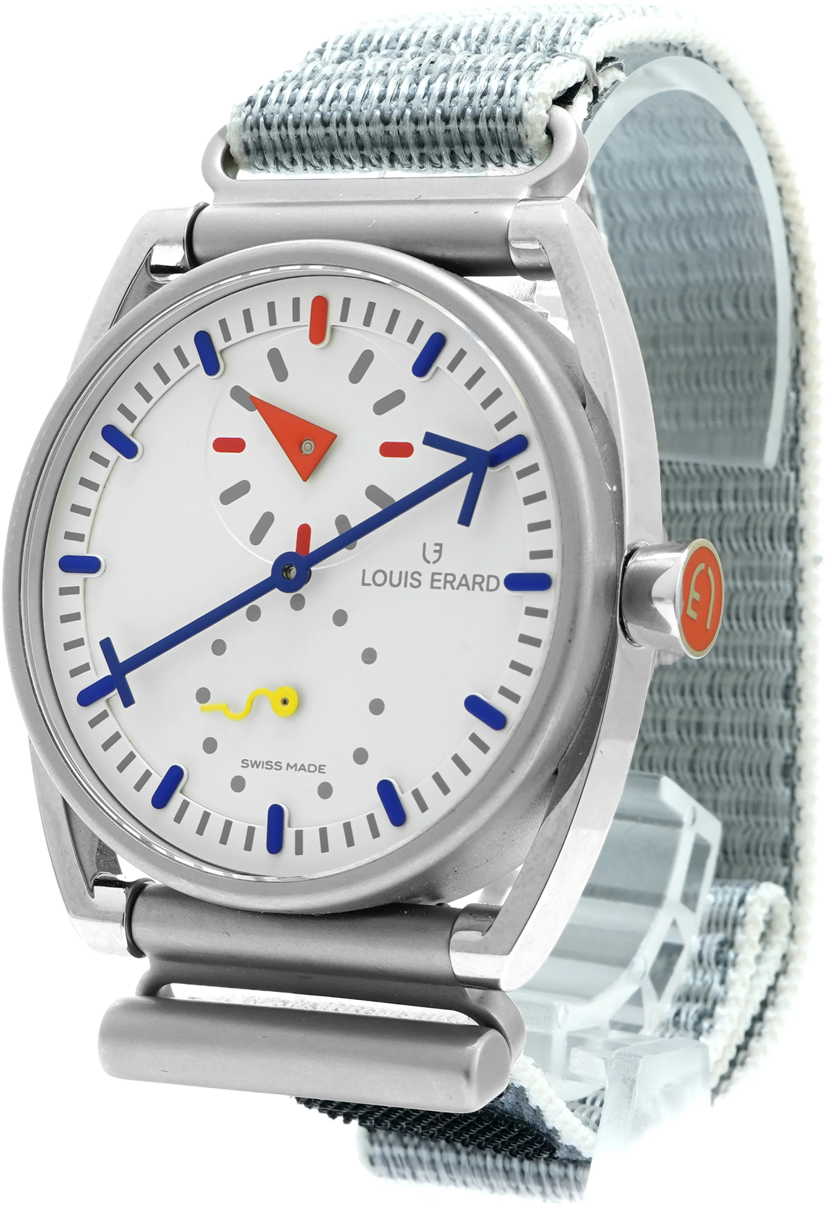 Louis Erard Excellence 85358TT01.BTT83 41mm Titanium Silver and White 1