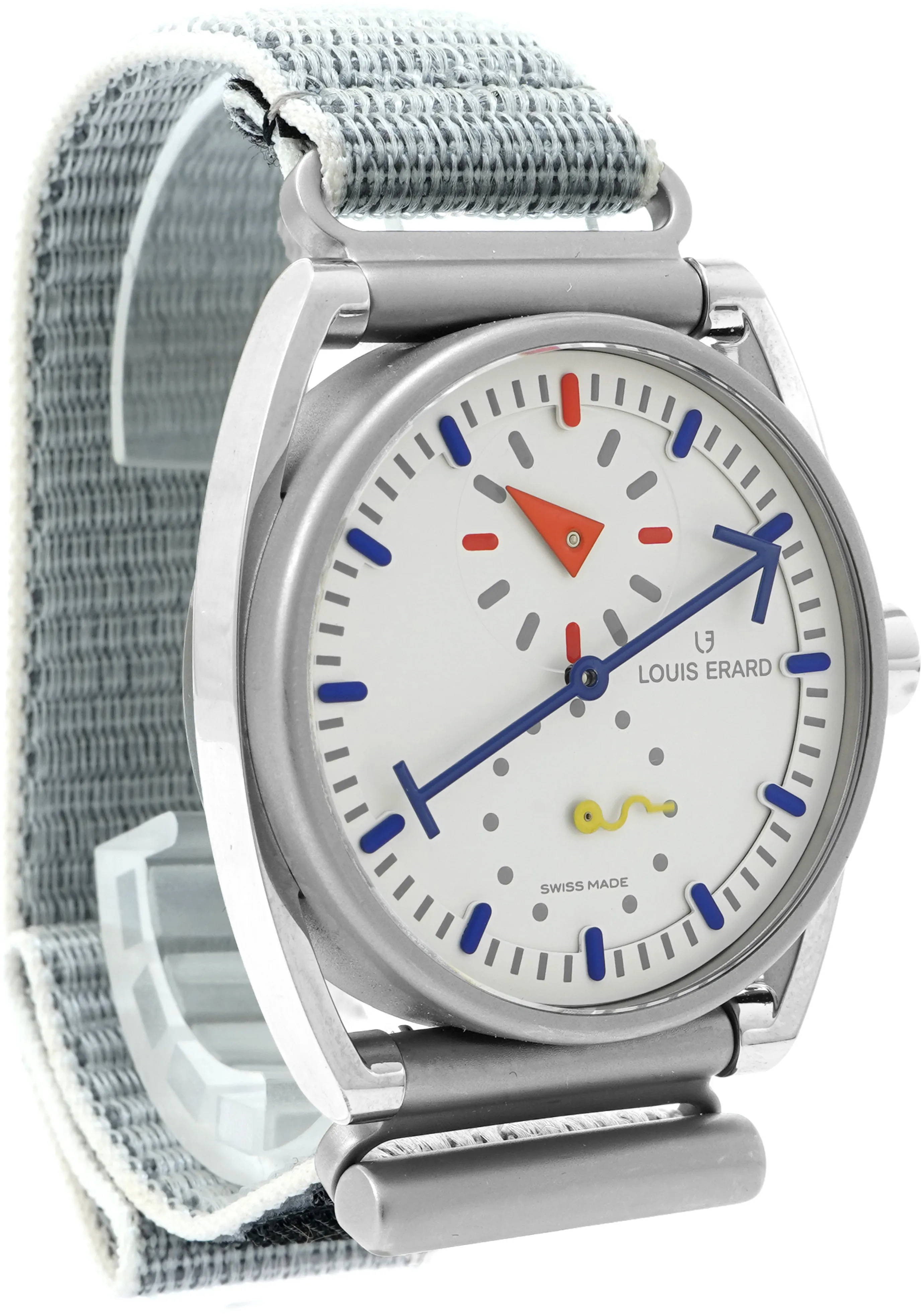 Louis Erard Excellence 85358TT01.BTT83 41mm Titanium Silver and White 2