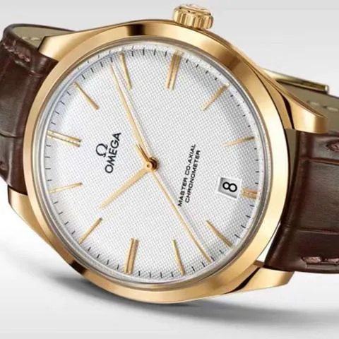 Omega De Ville 432.53.40.21.02.001 40mm Yellow gold Silver