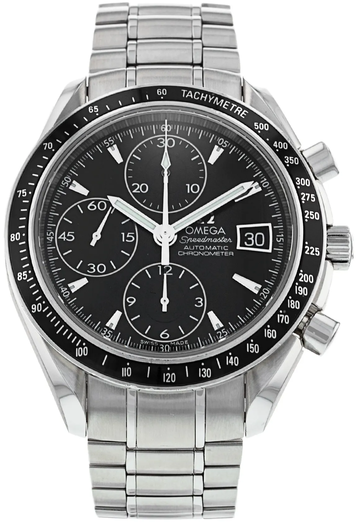 Omega Speedmaster Date 32105000 40mm Stainless steel Black