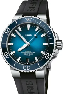 Oris Aquis Date 01 400 7763 4135-07 4 24 74EB Stainless steel Blue