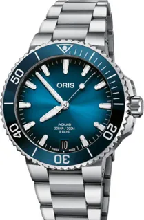 Oris Aquis Date 01 400 7769 4135-07 8 22 09PEB Stainless steel Blue