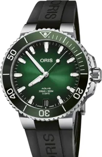 Oris Aquis Date 01 400 7769 4157-07 4 22 74FC Stainless steel Green