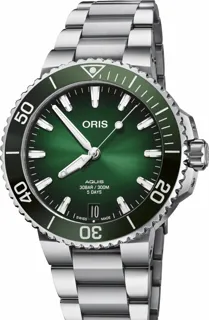 Oris Aquis Date 01 400 7769 4157-07 8 22 09PEB Stainless steel Green