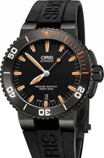 Oris Aquis Date 01 733 7653 4259-07 4 26 34GEB Ceramic and Stainless steel Black