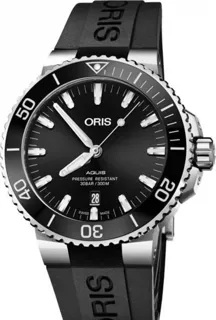 Oris Aquis Date 01 733 7730 4134-07 4 24 64EB Stainless steel Black