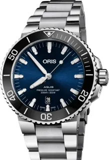 Oris Aquis Date 01 733 7730 4135-07 8 24 05PEB Stainless steel Blue