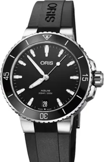 Oris Aquis Date 01 733 7731 4154-07 4 18 64FC Stainless steel Black