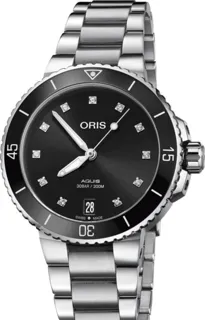 Oris Aquis Date 01 733 7731 4194-07 8 18 05P Stainless steel Black