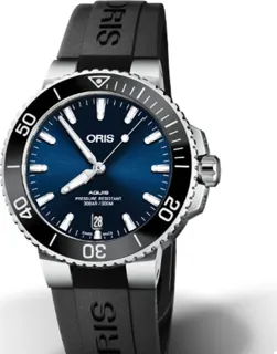 Oris Aquis Date 01 733 7732 4135-07 4 21 64FC Stainless steel Blue