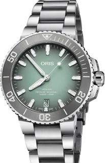 Oris Aquis Date 01 733 7732 4137-07 8 21 05PEB Stainless steel Green