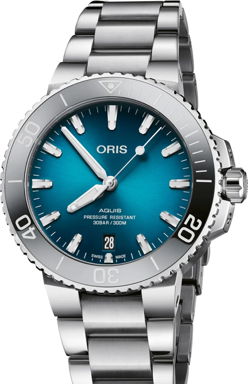 Oris Aquis 01 733 7732 4155-07 8 21 05PEB 39.5mm Stainless steel Blue