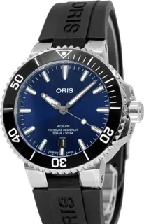 Oris Aquis Date 01 733 7766 4135-07 4 22 64FC Stainless steel Blue