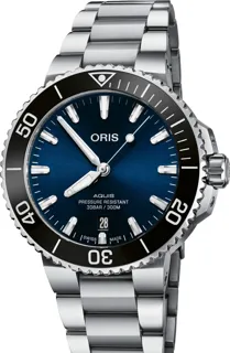 Oris Aquis Date 01 733 7766 4135-07 8 22 05PEB Stainless steel Blue