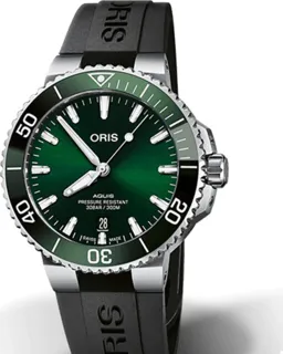 Oris Aquis Date 01 733 7766 4157-07 4 22 64FC Stainless steel Green