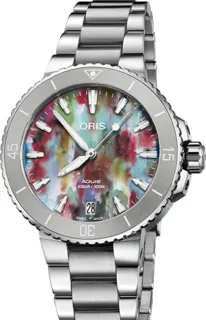 Oris Aquis Date 01 733 7770 4150-Set Stainless steel Multi-colored