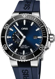 Oris Aquis Small Second 01 743 7733 4135-07 4 24 65EB Stainless steel Blue