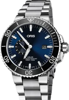 Oris Aquis Small Second 01 743 7733 4135-07 8 24 05PEB Stainless steel Blue