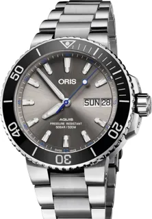 Oris Aquis 01 752 7733 4183-Set MB Stainless steel Gray