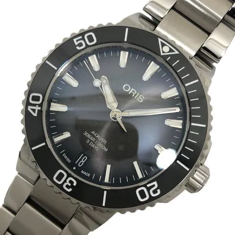 Oris Aquis Date 01 400 7769 4154 41.5mm Stainless steel Black