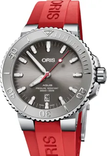 Oris Aquis Date 01 733 7730 4153-07 4 24 66EB Stainless steel Gray