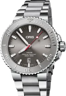 Oris Aquis Date 01 733 7730 4153-07 8 24 05PEB Stainless steel Grey