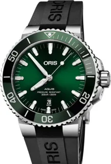 Oris Aquis Date 01 733 7730 4157-07 4 24 64EB Stainless steel Green