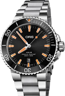 Oris Aquis Date 01 733 7730 4159-07 8 24 05PEB Stainless steel Black