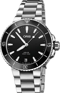 Oris Aquis Date 01 733 7731 4154-07 8 18 05P Stainless steel Black