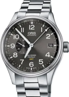 Oris Big Crown 01 748 7710 4063-07 8 22 19 Stainless steel Gray