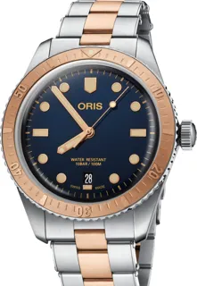 Oris Divers Sixty Five 01 733 7707 4355-07 8 20 17 Bronze and Stainless steel Blue