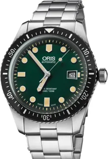 Oris Divers Sixty Five 01 733 7720 4057-07 8 21 18 Stainless steel Green