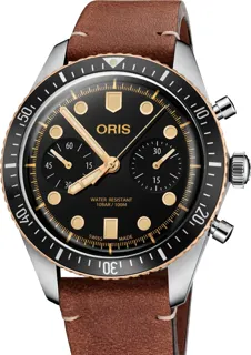 Oris Divers 01 771 7744 4354-07 5 21 45 Bronze and Stainless steel Black