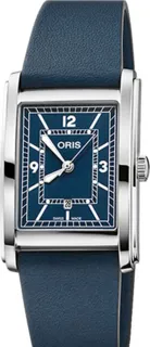 Oris Rectangular 01 561 7783 4065-07 5 19 17 Stainless steel Blue