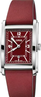 Oris Rectangular 01 561 7783 4068-07 5 19 18 Stainless steel Red