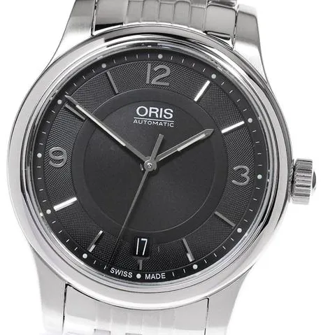 Oris 7578 37mm Stainless steel Black