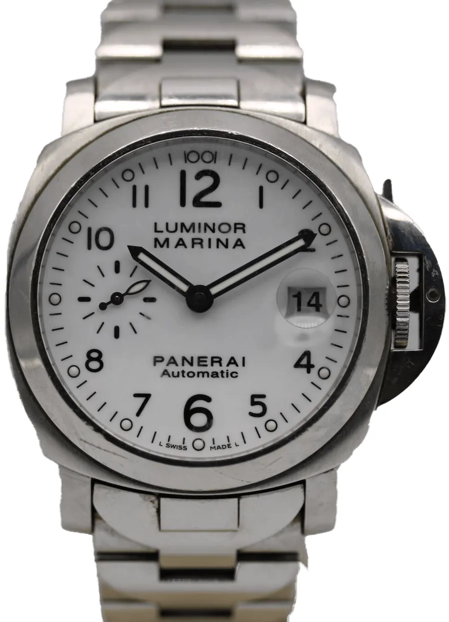 Panerai Luminor PAM 00051 40mm Stainless steel White